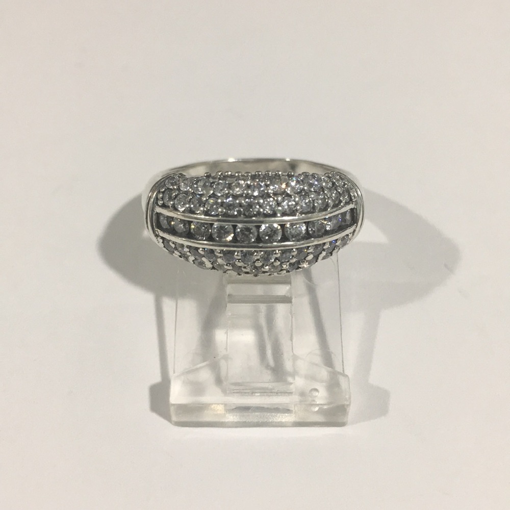 Sterling Silver Shiny Cocktail Ring 💍